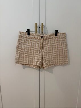 LOFT Beige Geometric Print Women’s Shorts